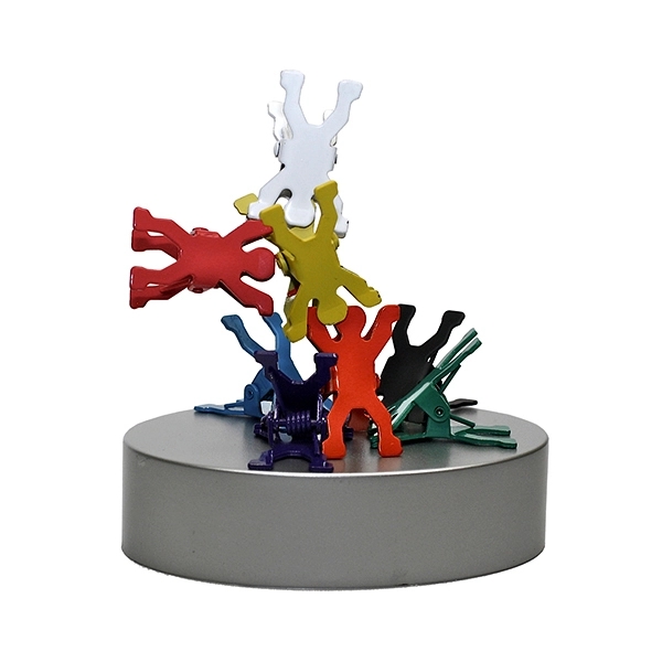 Set of eight miniature acrobat-shaped paper clips with magnetic base.... from ASI 57800 Gordon Sinclair / Gordon Sinclair®