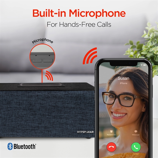 Wireless speaker with built-in microphone and 5 hour battery life on... from ASI 61005 Hirsch Gift Inc