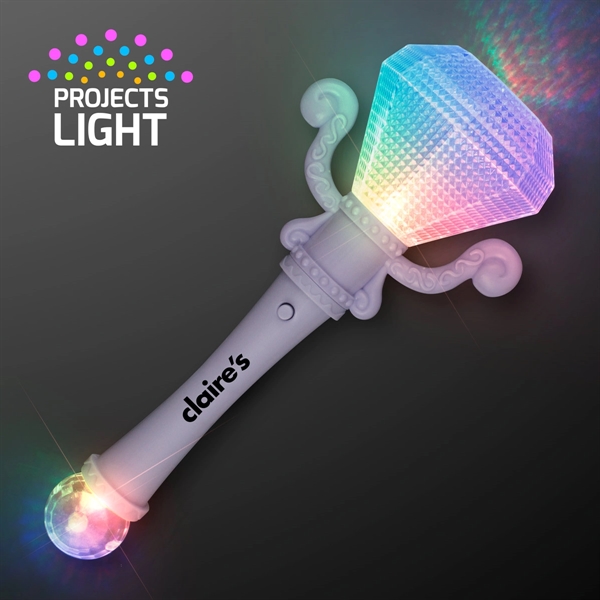 Light Up Jewel Gem Scepter Wand; Blank and Imprint Pricing... from ASI 34194 ALightPromos