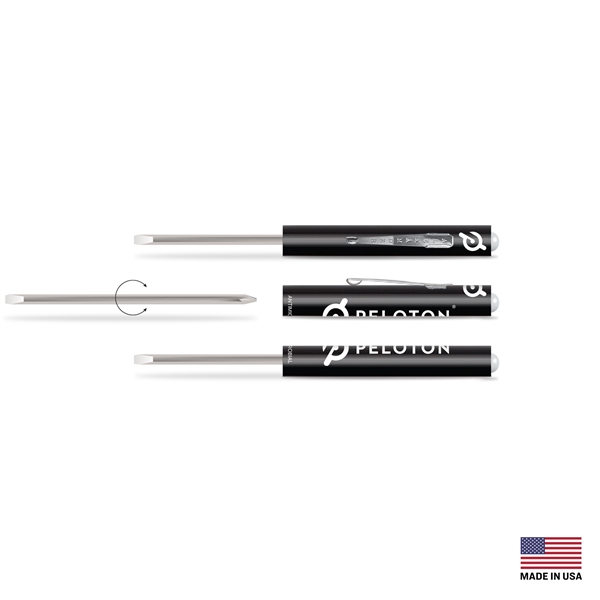 Reversible Pocket Screwdriver with Slotted Size 0.13" and Phillips Head Size... from ASI 34040 Alexander Mfg Co