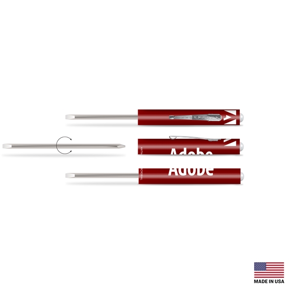 Reversible Pocket Screwdriver with Slotted Size 0.13" and Phillips Head Size... from ASI 34040 Alexander Mfg Co