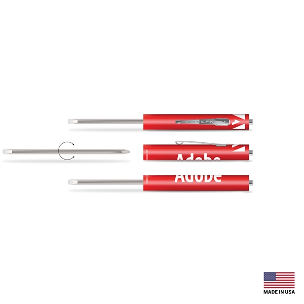 Reversible Pocket Screwdriver with Slotted Size 0.13" and Phillips Head Size... from ASI 34040 Alexander Mfg Co
