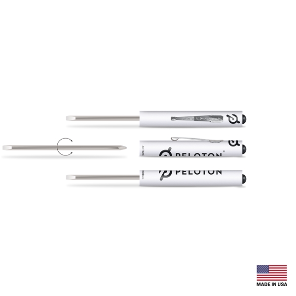 Reversible Pocket Screwdriver with Slotted Size 0.13" and Phillips Head Size... from ASI 34040 Alexander Mfg Co