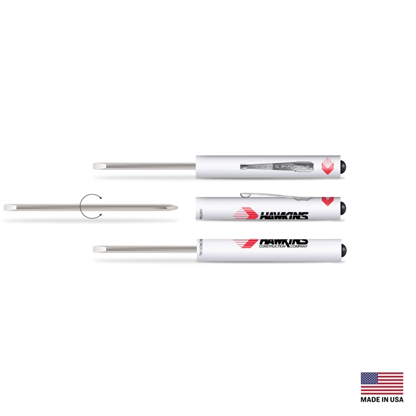 Reversible Pocket Screwdriver with Slotted Size 0.13" and Phillips Head Size... from ASI 34040 Alexander Mfg Co