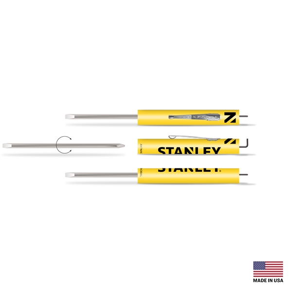 Reversible Pocket Screwdriver with Slotted Size 0.13" and Phillips Head Size... from ASI 34040 Alexander Mfg Co