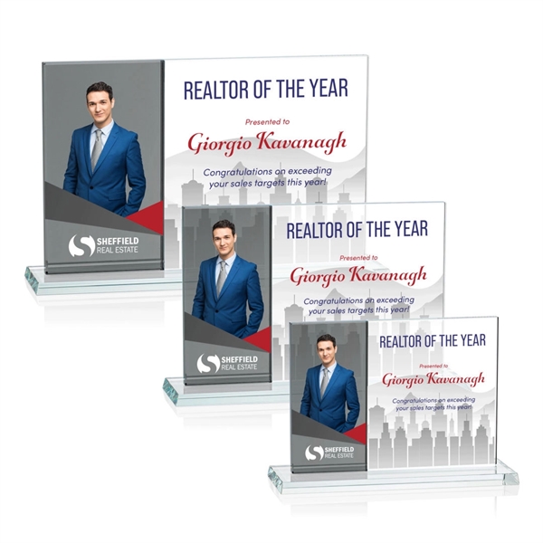 Composite Horizontal VividPrint™ Award - Grey... from ASI 84592 St Regis Group / Prestige Glass