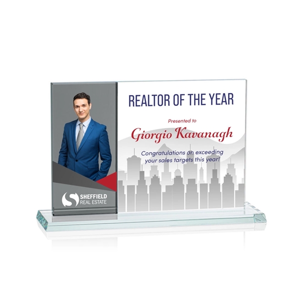 Composite Horizontal VividPrint™ Award - Grey... from ASI 84592 St Regis Group / Prestige Glass