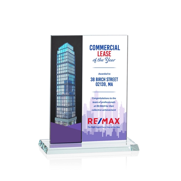 Composite Vertical VividPrint™ Award - Black... from ASI 84592 St Regis Group / Prestige Glass