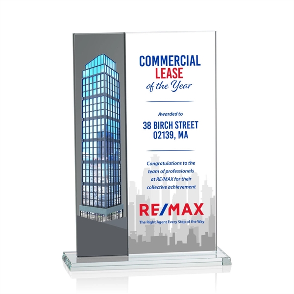 Composite Vertical VividPrint™ Award - Grey... from ASI 84592 St Regis Group / Prestige Glass