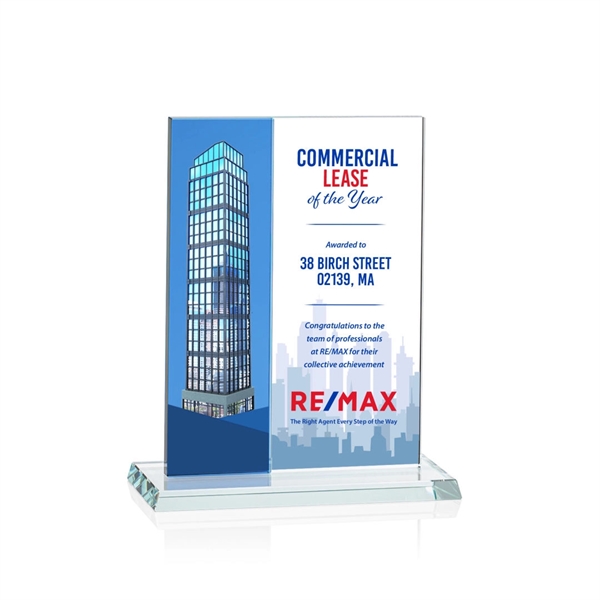 Composite Vertical VividPrint™ Award - Blue... from ASI 84592 St Regis Group / Prestige Glass