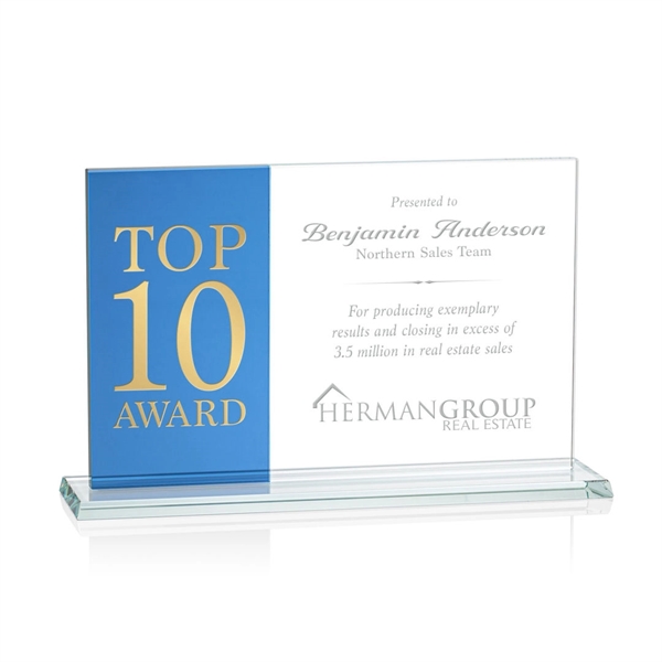 Composite Horizontal - Starfire/Blue... from ASI 84592 St Regis Group / Prestige Glass