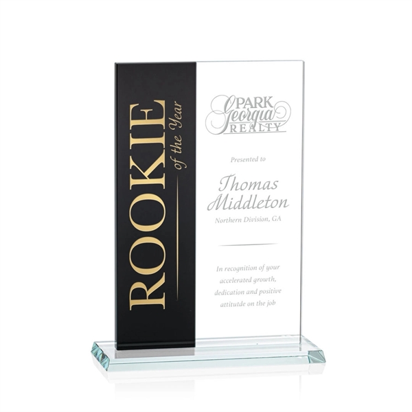 Composite Vertical - Starfire/Black... from ASI 84592 St Regis Group / Prestige Glass