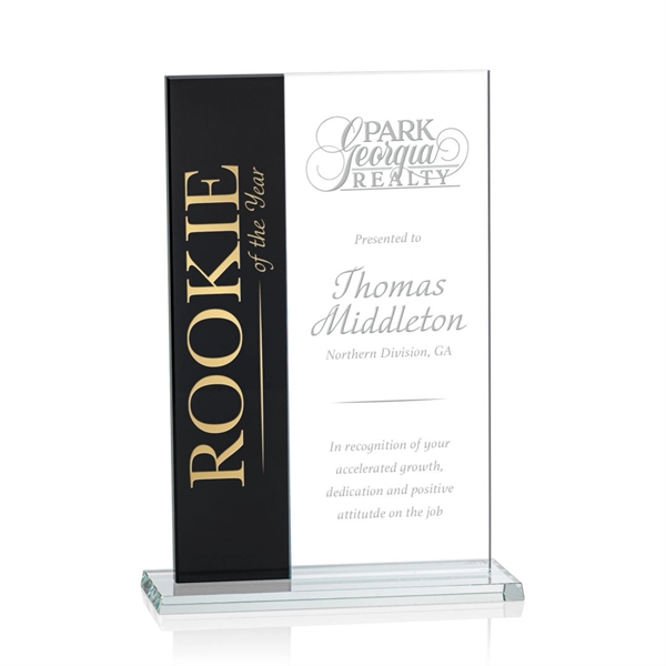 Composite Vertical - Starfire/Black... from ASI 84592 St Regis Group / Prestige Glass