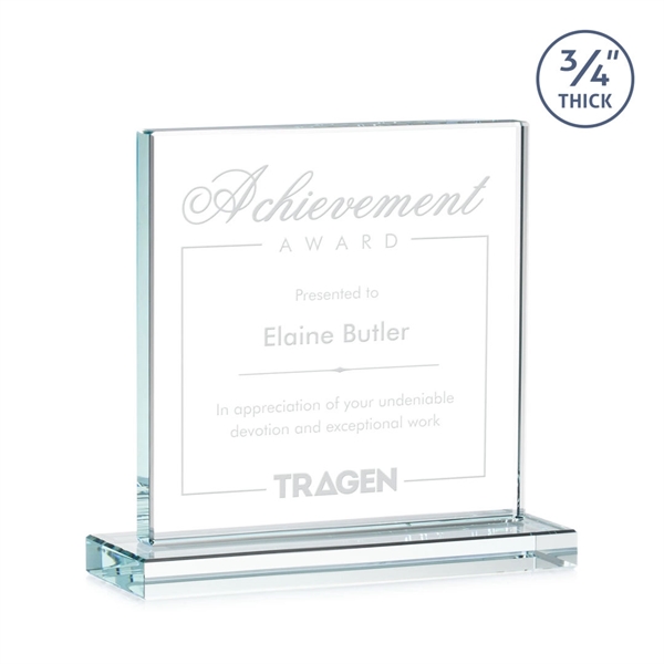 A solid pane of thick 0.75” Starfire Crystal is mounted on... from ASI 84592 St Regis Group / St Regis