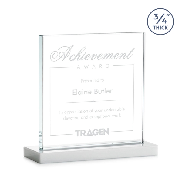 A solid pane of thick 0.75” Starfire Crystal is mounted on... from ASI 84592 St Regis Group / St Regis