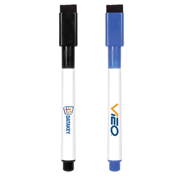 St. Kitts mini non-toxic white board marker with an eraser and... from ASI 43442 ZZ DROPPED - High Caliber Line USA