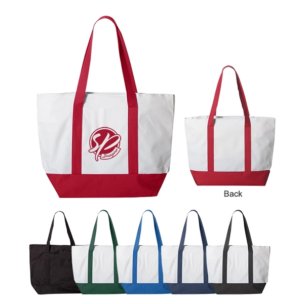Tote bag made of 600 Denier recycled material. Extra large zippered... from ASI 41511 Brainchild USA Inc / BrainChild Gift Club