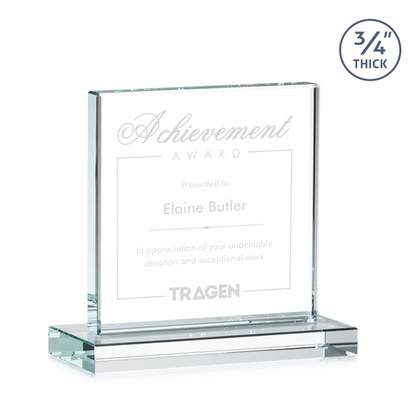 A solid pane of thick 0.75” Starfire Crystal is mounted on... from ASI 84592 St Regis Group / St Regis