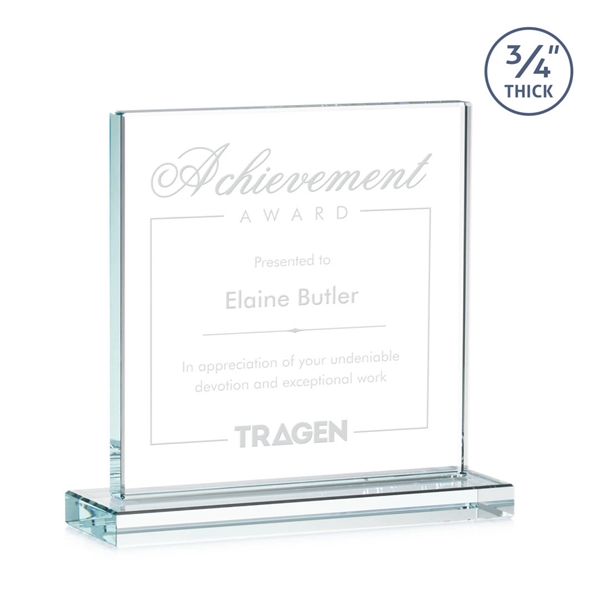 A solid pane of thick 0.75” Starfire Crystal is mounted on... from ASI 84592 St Regis Group / St Regis