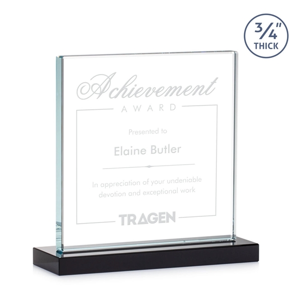 A solid pane of thick 0.75” Starfire Crystal is mounted on... from ASI 84592 St Regis Group / St Regis