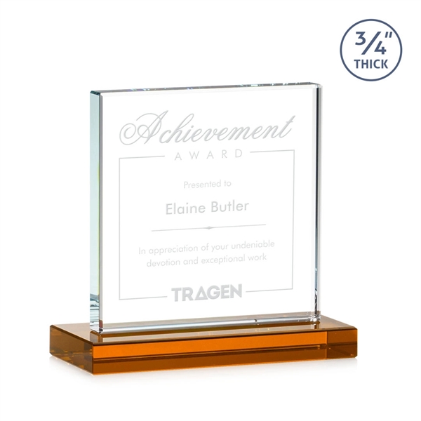 A solid pane of thick 0.75” Starfire Crystal is mounted on... from ASI 84592 St Regis Group / St Regis