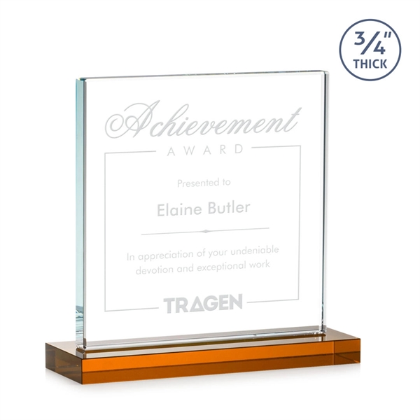 A solid pane of thick 0.75” Starfire Crystal is mounted on... from ASI 84592 St Regis Group / St Regis