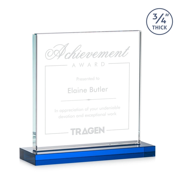 A solid pane of thick 0.75” Starfire Crystal is mounted on... from ASI 84592 St Regis Group / St Regis