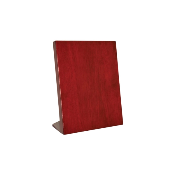7.25" x 9.25" rosewood standing plaque with piano finish and engraving.... from ASI 92531 Unique Custom Products / UCP