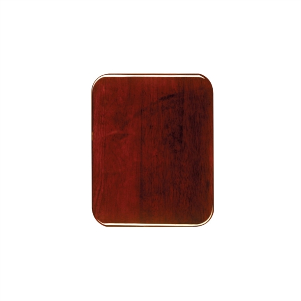 10.5" x 13" rosewood round corner plaque with high gloss piano... from ASI 92531 Unique Custom Products / UCP