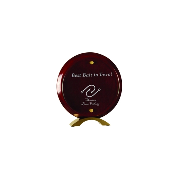 8.5" rosewood finished diamond standing plaque with a floating piece of... from ASI 92531 Unique Custom Products / UCP