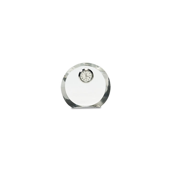 4.5" crystal clock with engraving.... from ASI 92531 Unique Custom Products / UCP