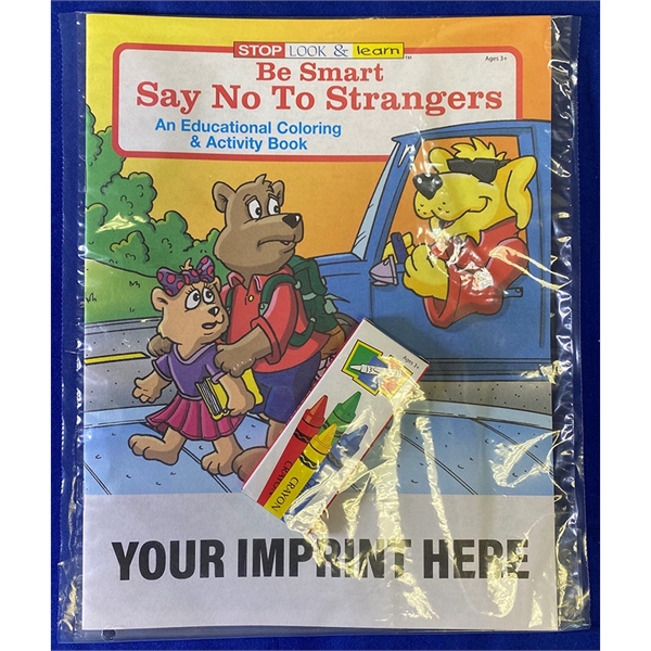 COLORING BOOK SET: Be Smart, Say No to Strangers educational coloring... from ASI 45815 Coloring Book Solutions / Coloring Book Solutions™