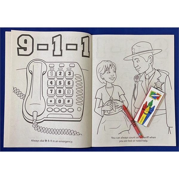 COLORING BOOK SET: Your Local Sheriff coloring book fun pack.... from ASI 45815 Coloring Book Solutions