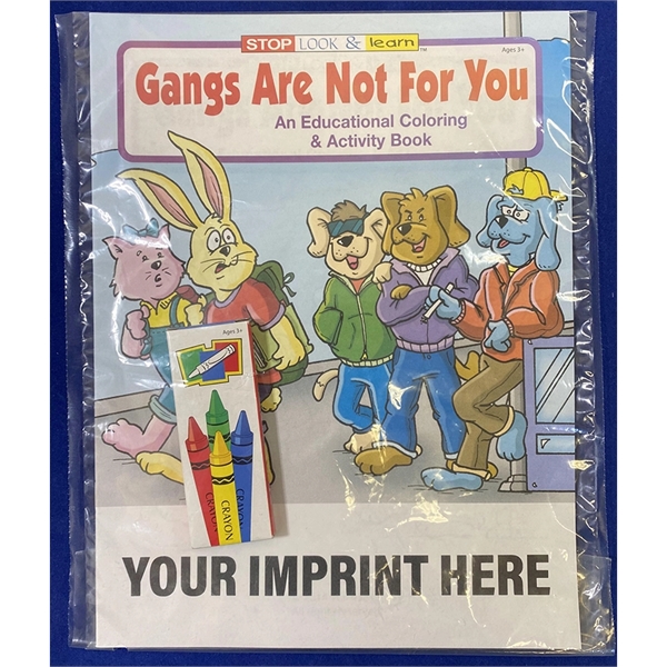 COLORING BOOK SET: Gangs Are Not For You educational coloring and... from ASI 45815 Coloring Book Solutions / Coloring Book Solutions™