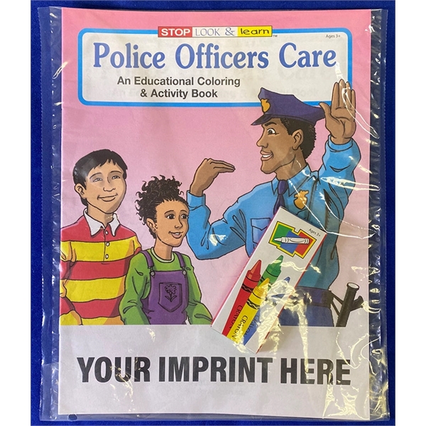 COLORING BOOK SET: Police Officers Care Coloring Book fun pack.... from ASI 45815 Coloring Book Solutions / Coloring Book Solutions™