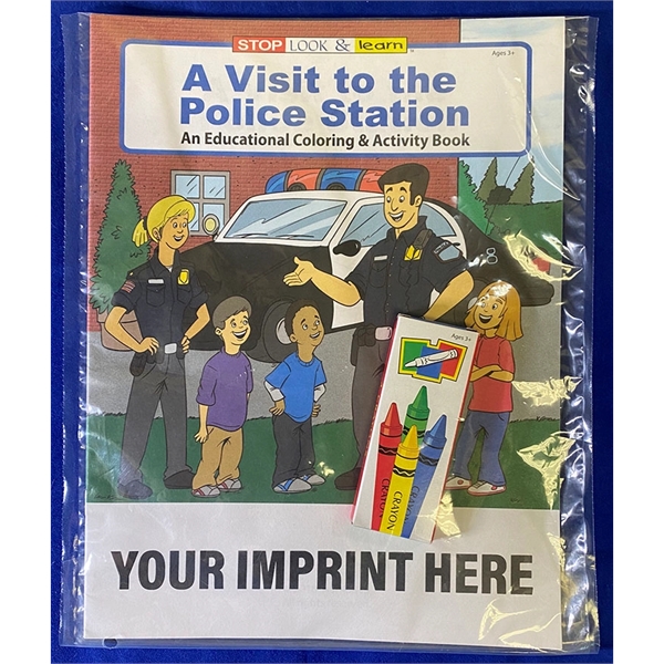 COLORING BOOK SET: A Visit to the Police Station educational coloring... from ASI 45815 Coloring Book Solutions / Coloring Book Solutions™