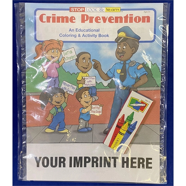 COLORING BOOK SET: Crime Prevention educational coloring and activity book fun... from ASI 45815 Coloring Book Solutions / Coloring Book Solutions™