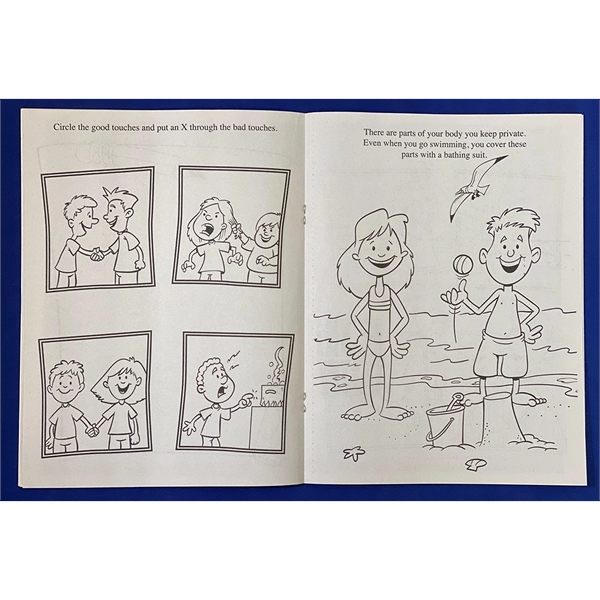 Good Touch Bad Touch educational coloring and activity book.... from ASI 45815 Coloring Book Solutions / Coloring Book Solutions™