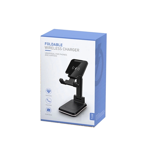 Portable and foldable phone stand for recharging phones... from ASI 63776 KTI Networks Inc / KTI Promo