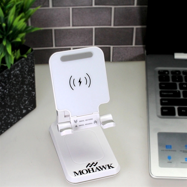 Portable and foldable phone stand for recharging phones... from ASI 63776 KTI Networks Inc / KTI Promo