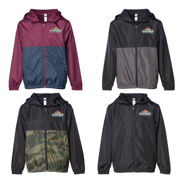 Independent Trading Co. Youth Lightweight Windbreaker Jacket... from ASI 30208 A P Specialties / AP Specialties