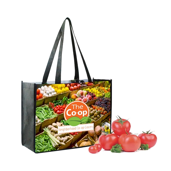16" x 12" x 6" 80GSM PET open tote bag with... from ASI 37980 Bagworld