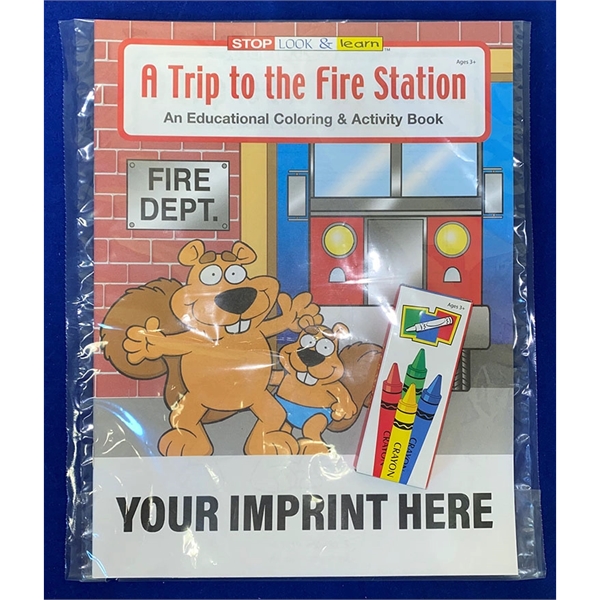 COLORING BOOK SET: A Trip to the Fire Station coloring and... from ASI 45815 Coloring Book Solutions / Coloring Book Solutions™