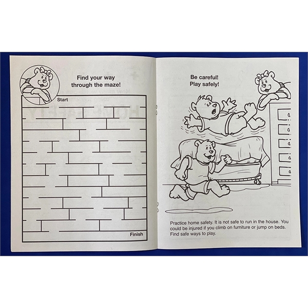 Home Safety educational coloring and activity book.... from ASI 45815 Coloring Book Solutions / Coloring Book Solutions™