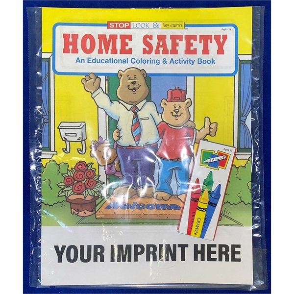 COLORING BOOK SET: Home Safety coloring and activity book fun pack.... from ASI 45815 Coloring Book Solutions / Coloring Book Solutions™
