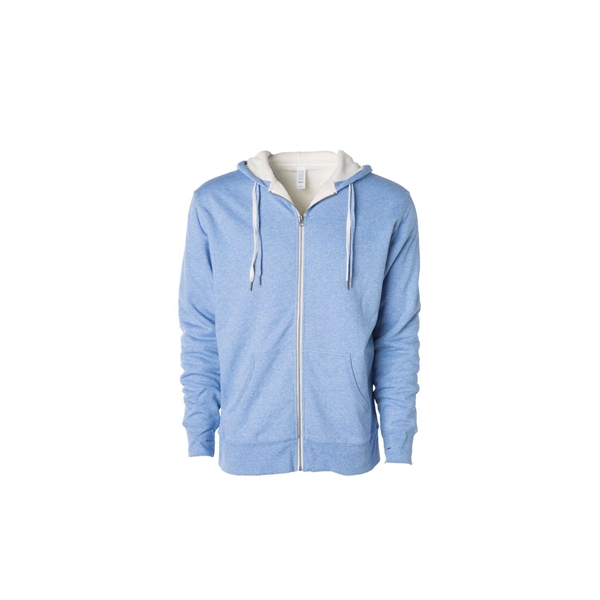 INDEPENDENT TRADING CO. UNISEX HEAVYWEIGHT SHERPA LINED HEATHER ZIP HOOD... from ASI 30208 A P Specialties / AP Specialties