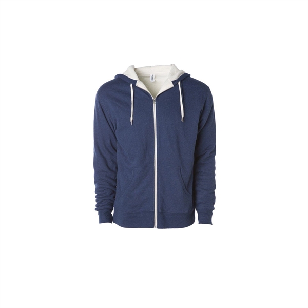 INDEPENDENT TRADING CO. UNISEX HEAVYWEIGHT SHERPA LINED HEATHER ZIP HOOD... from ASI 30208 A P Specialties / AP Specialties