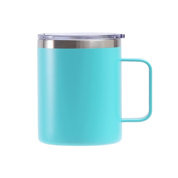 Stainless steel mug with lid + silkscreen imprint on 1 color... from ASI 37218 Athena Promo (tm)