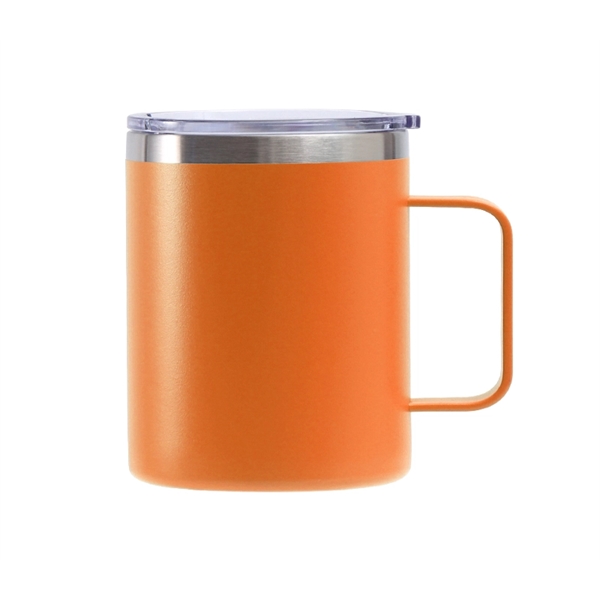 Stainless steel mug with lid + silkscreen imprint on 1 color... from ASI 37218 Athena Promo (tm)