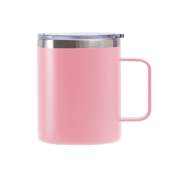 Stainless steel mug with lid + silkscreen imprint on 1 color... from ASI 37218 Athena Promo (tm)